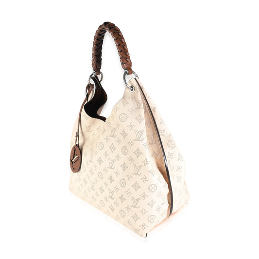 Louis Vuitton Cream Mahina Carmel Hobo