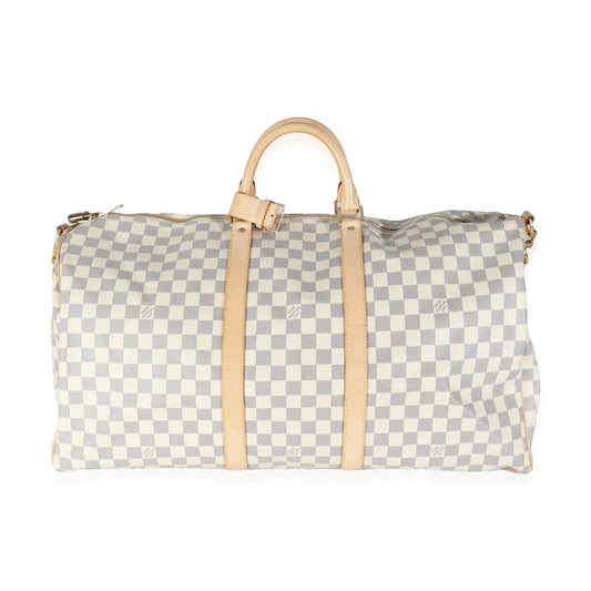 Louis Vuitton Damier Azur Canvas Keepall Bandouliere 55