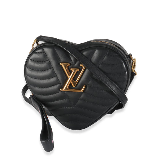 Louis Vuitton Black Calfskin New Wave Heart Bag