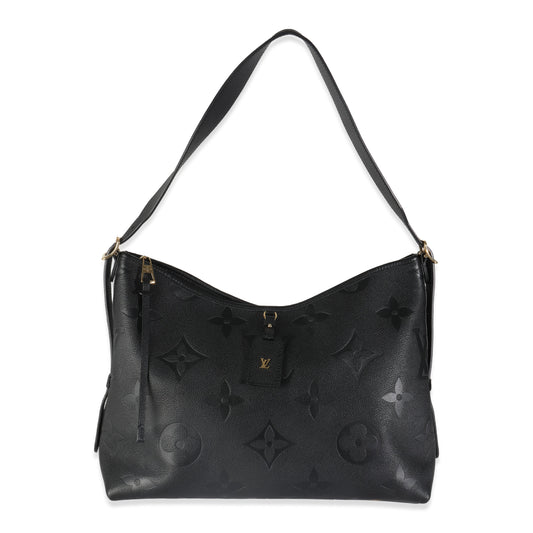 Louis Vuitton Black Giant Monogram Empreinte Carryall MM