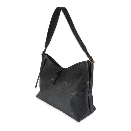 Louis Vuitton Black Giant Monogram Empreinte Carryall MM