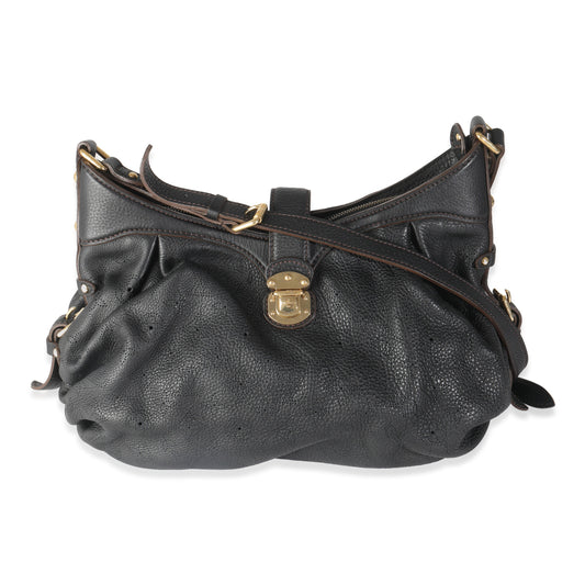 Louis Vuitton Black Monogram Mahina XS Hobo