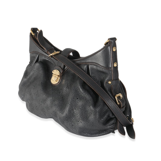 Louis Vuitton Black Monogram Mahina XS Hobo