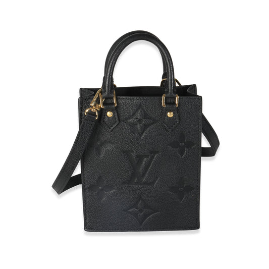 Louis Vuitton Black Monogram Giant Empreinte Petit Sac Plat