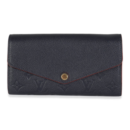 Louis Vuitton Marine Rouge Monogram Empreinte Sarah Wallet