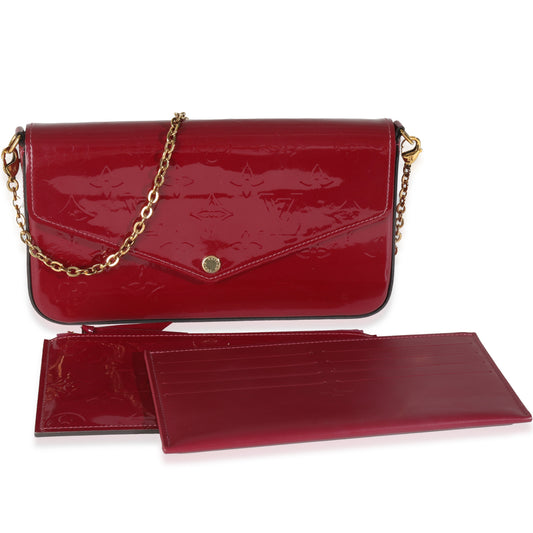 Louis Vuitton Magenta Monogram Vernis Felicie Pochette