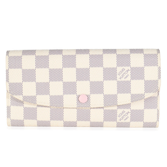 Louis Vuitton Damier Azur Canvas Emilie Wallet