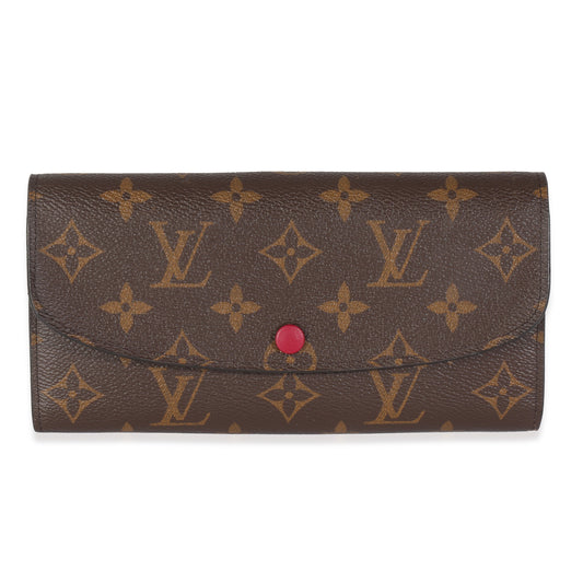 Louis Vuitton Fuchsia Monogram Canvas Emilie Wallet