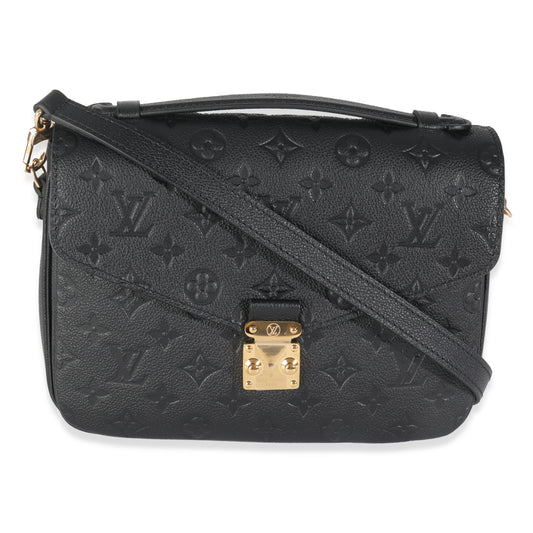 Louis Vuitton Black Monogram Empreinte Pochette Metis
