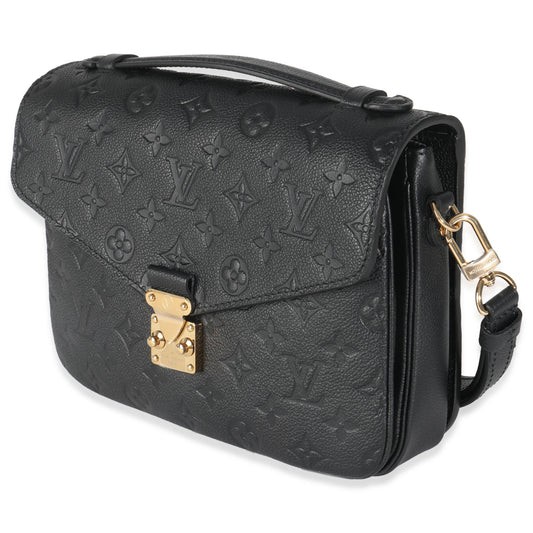 Louis Vuitton Black Monogram Empreinte Pochette Metis