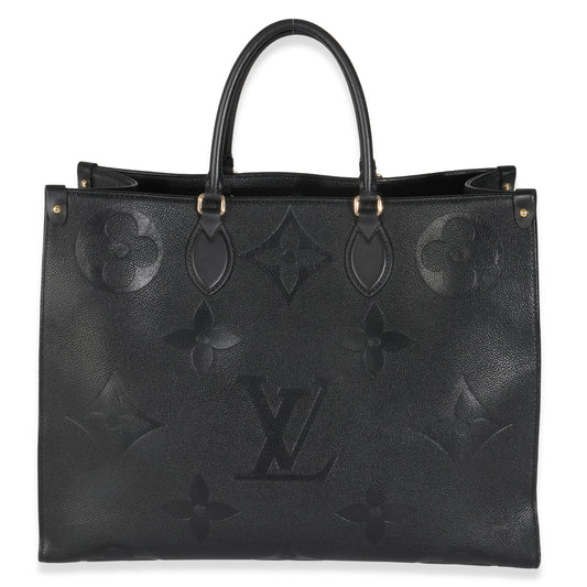 Louis Vuitton Black Monogram Empreinte Onthego GM
