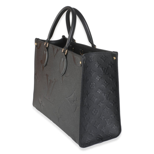 Louis Vuitton Black Monogram Empreinte Onthego MM