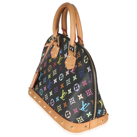 Louis Vuitton x Murakami Black Monogram Multicolor Canvas Alma PM
