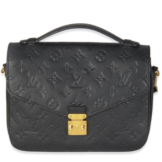 Louis Vuitton Black Monogram Empreinte Pochette Metis