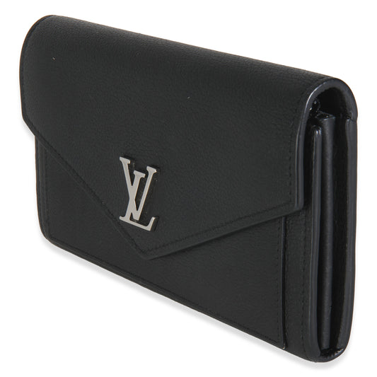 Louis Vuitton Black Soft Calfskin Mylockme Wallet