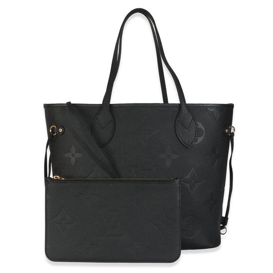 Louis Vuitton Black Monogram Empreinte Neverfull MM