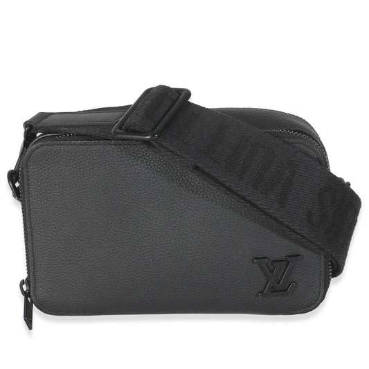 Louis Vuitton Black Taurillon Alpha Wearable Wallet