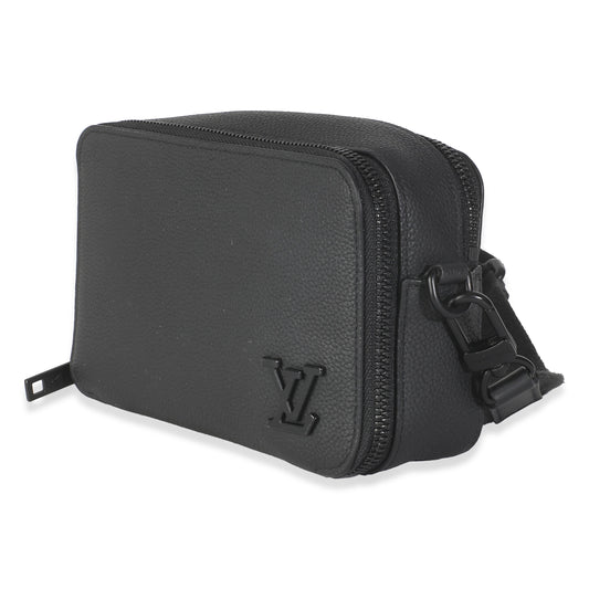 Louis Vuitton Black Taurillon Alpha Wearable Wallet