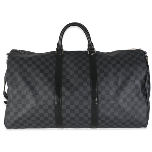 Louis Vuitton Damier Graphite Canvas Keepall Bandouliere 55
