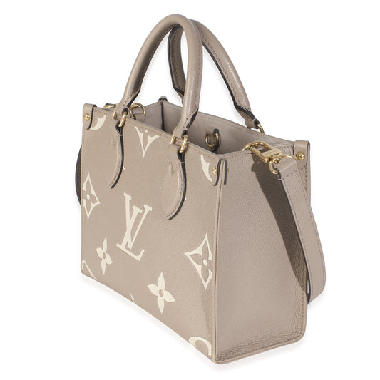 Louis Vuitton Dove Cream Monogram Empreinte Onthego PM