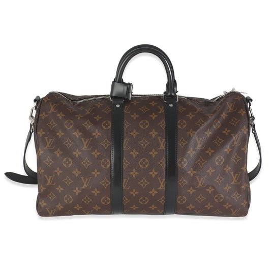 Louis Vuitton Monogram Macassar Keepall Bandouliere 45