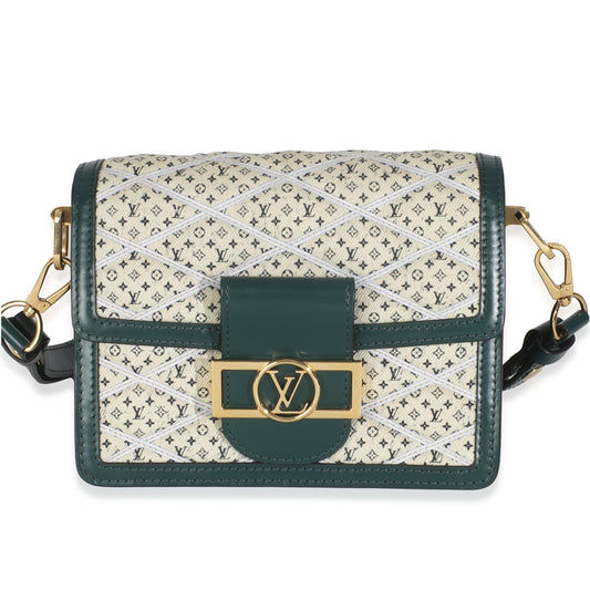 Louis Vuitton Denim Printed Monogram Mini Dauphine