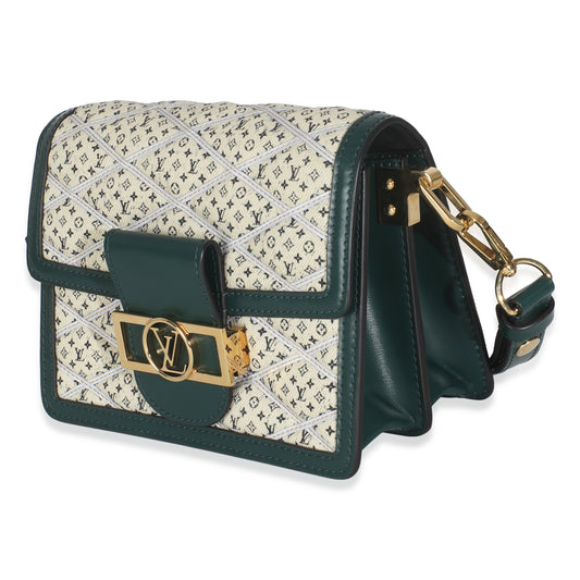 Louis Vuitton Denim Printed Monogram Mini Dauphine