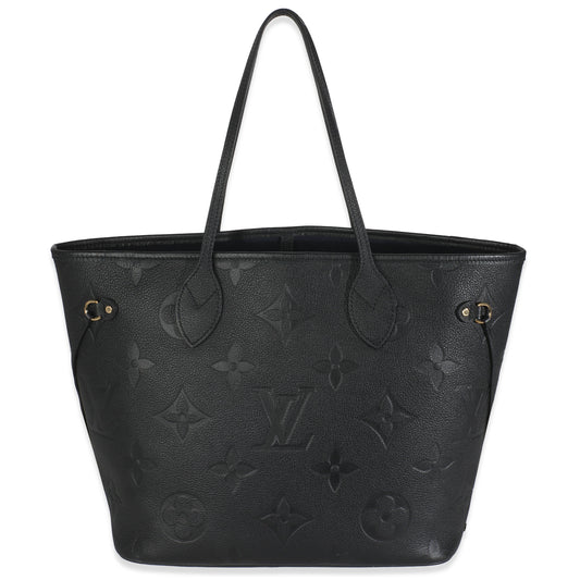Louis Vuitton Black Monogram Empreinte Neverfull MM