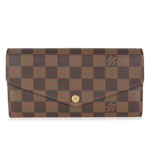 Louis Vuitton Damier Ebene Canvas Sarah Wallet