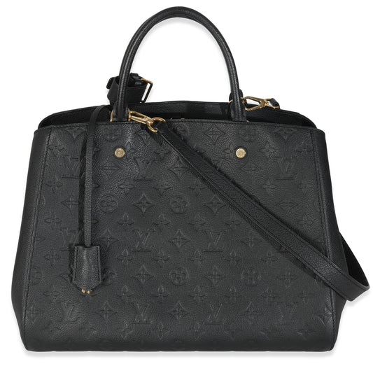 Louis Vuitton Black Monogram Empreinte Montaigne GM
