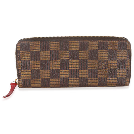 Louis Vuitton Damier Ebene Canvas Clemence Wallet