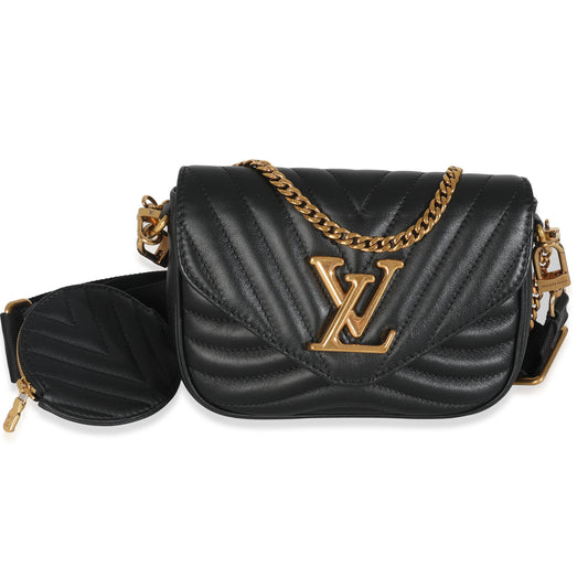 Louis Vuitton Black Calfskin New Wave Multi Pochette