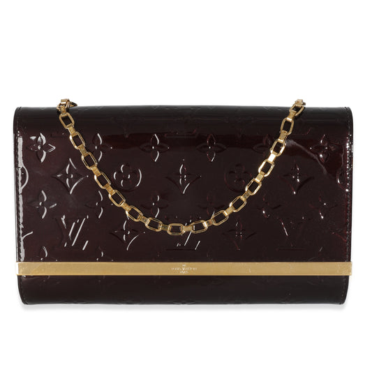 Louis Vuitton Amarante Monogram Vernis Ana Clutch
