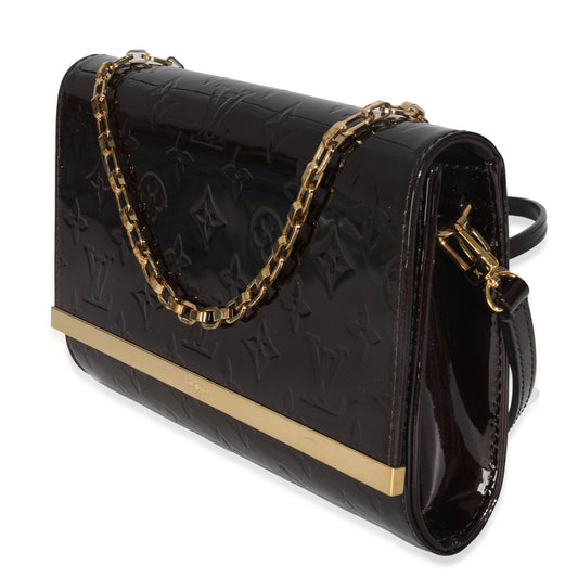 Louis Vuitton Amarante Monogram Vernis Ana Clutch