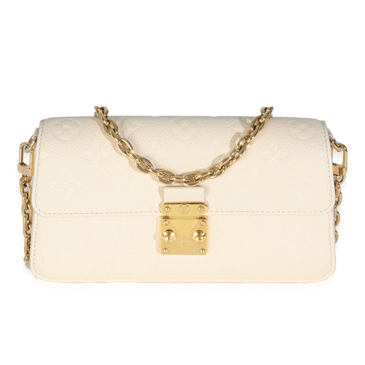 Louis Vuitton Monogram Empreinte Cream Wallet On Chain Metis