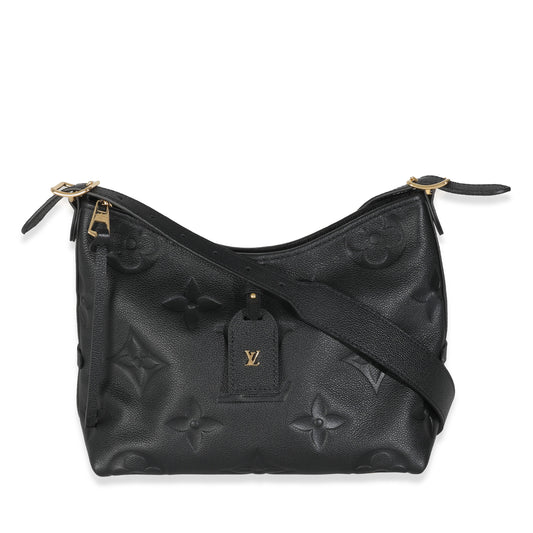 Louis Vuitton Black Monogram Empreinte Carryall PM