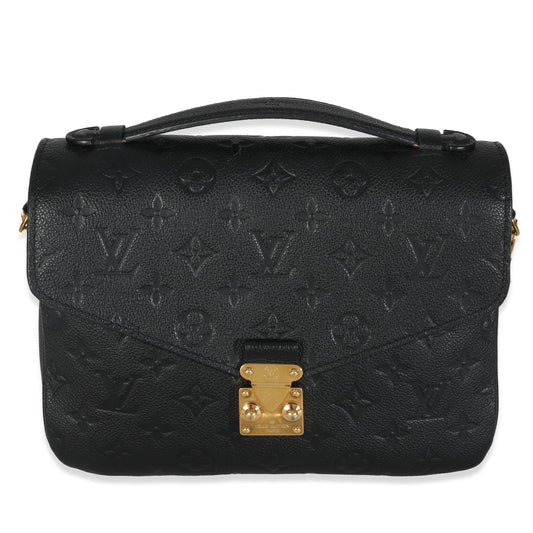 Louis Vuitton Black Monogram Empreinte Pochette Metis