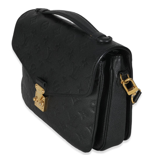 Louis Vuitton Black Monogram Empreinte Pochette Metis