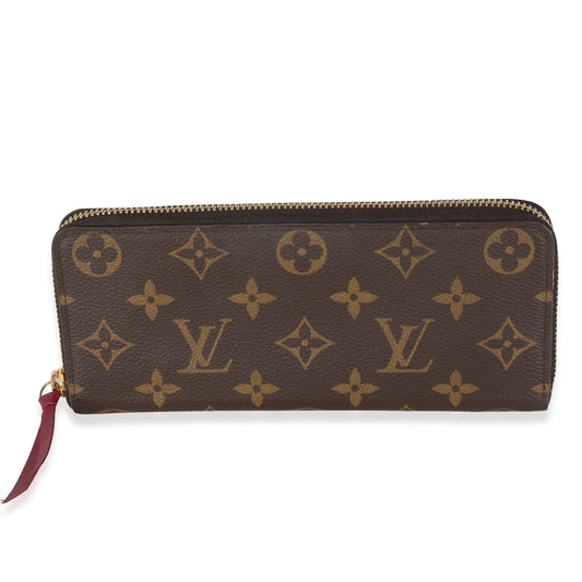 Louis Vuitton Fuchsia Monogram Canvas Clemence Wallet