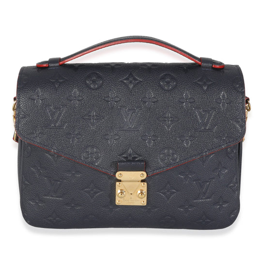 Louis Vuitton Marine Rouge Monogram Empreinte Pochette Metis