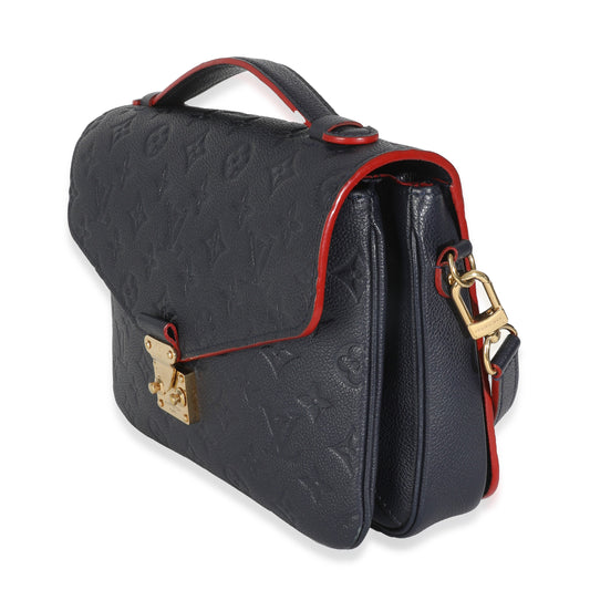 Louis Vuitton Marine Rouge Monogram Empreinte Pochette Metis