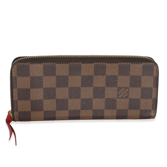 Louis Vuitton Damier Ebene Canvas Clemence Wallet