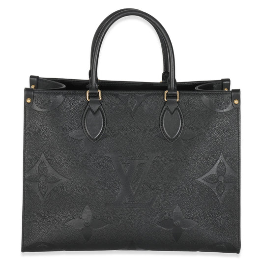 Louis Vuitton Black Giant Monogram Empreinte Onthego MM