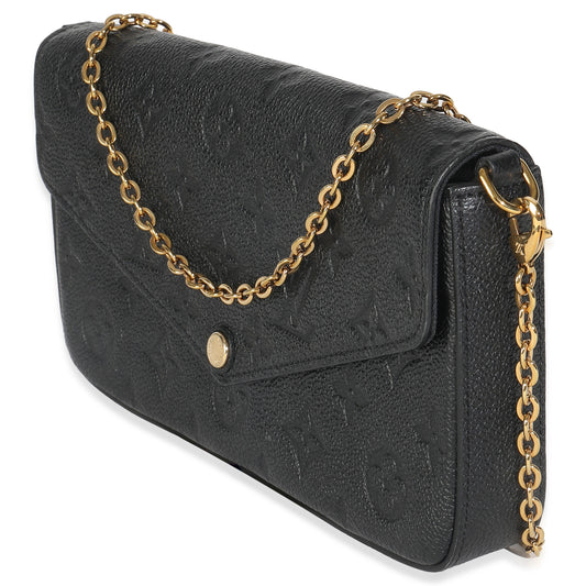 Louis Vuitton Black Monogram Empreinte Felicie Pochette