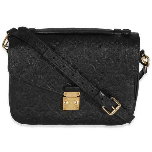 Louis Vuitton Black Monogram Empreinte Pochette Metis
