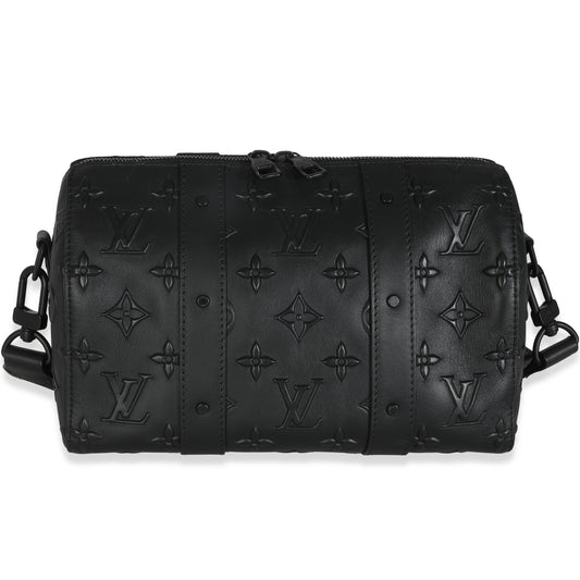 Louis Vuitton Black Monogram Seal City Keepall