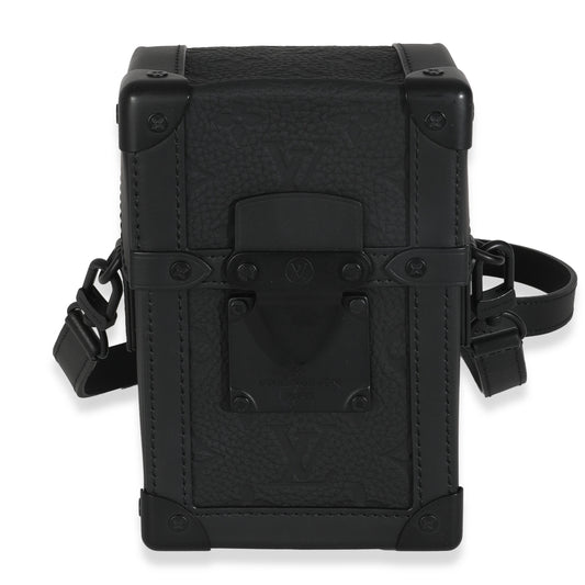 Louis Vuitton Black Taurillon Monogram Vertical Trunk Wearable Wallet