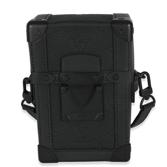 Louis Vuitton Black Taurillon Monogram Vertical Trunk Wearable Wallet