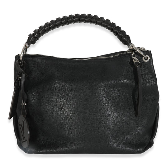 Louis Vuitton Black Monogram Mahina Beaubourg Hobo MM