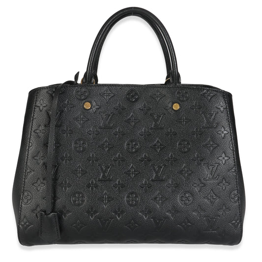 Louis Vuitton Black Monogram Empreinte Montaigne GM